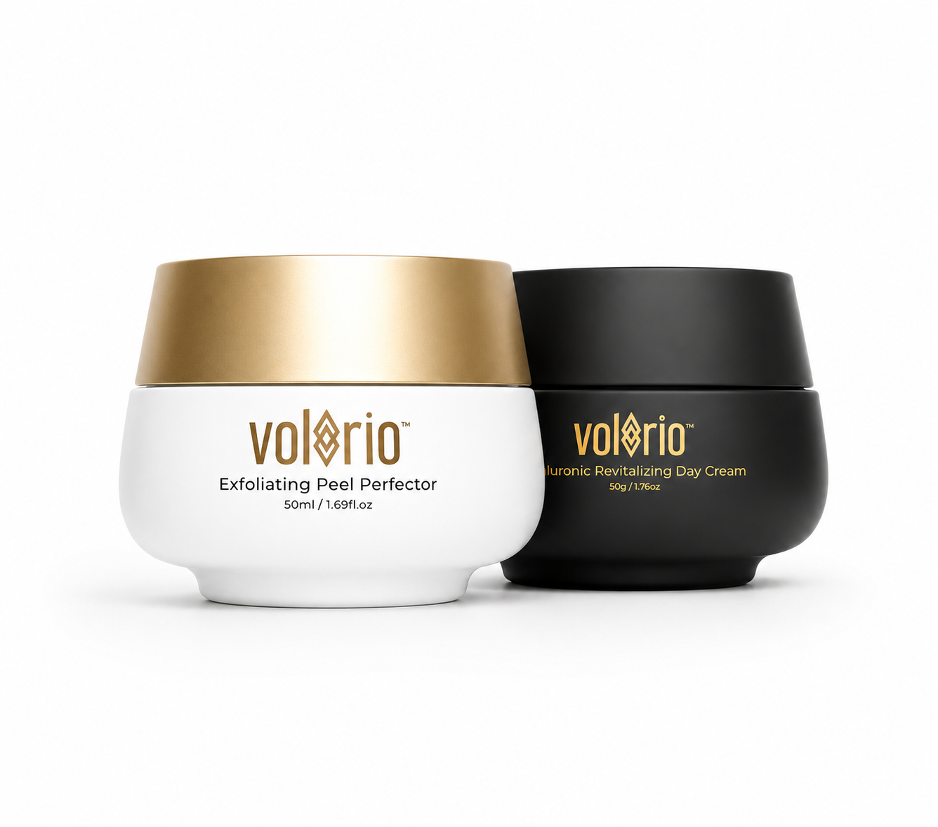 Hyaluronic Revitalizing Cream and  Exfoliating Peel Perfector